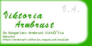 viktoria armbrust business card